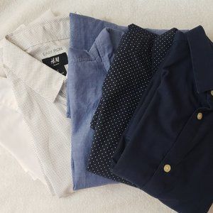 H&M shirts button up/down set of 5